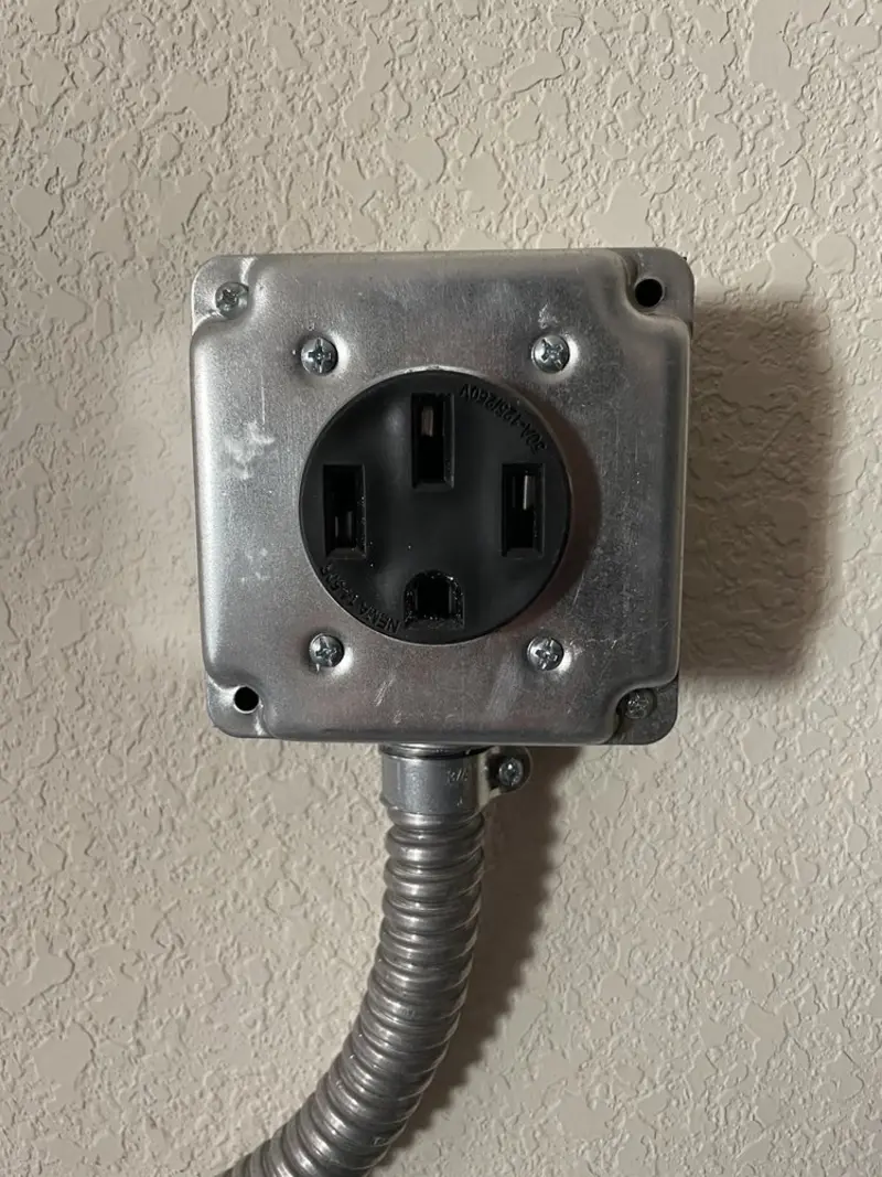 NEMA 14-50 outlet installed for Electrical Panel Upgrade in Cocoa